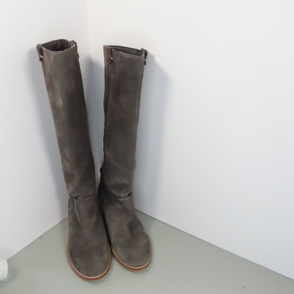 Dolce Vita Tall Gray Suede Boots 6.5W